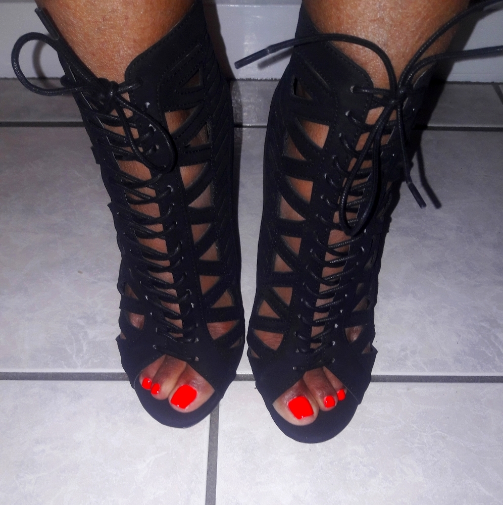 Black heels